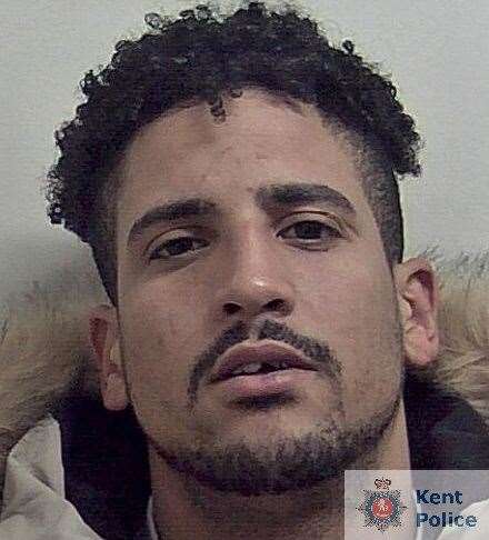 Luke Carney was jailed after his movements were caught on the dashcam of a car he stole. Picture: Kent Police
