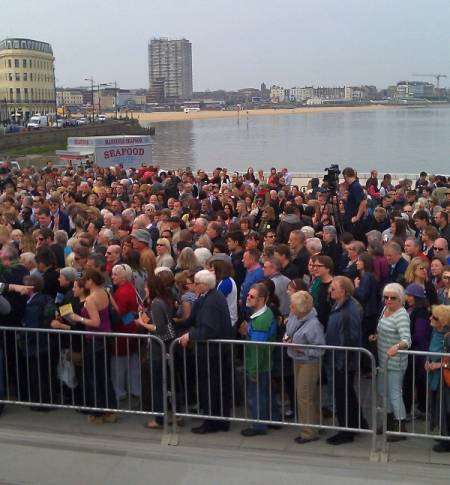 Huge crowds in Margate for the opening of Turner Contemporary