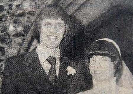 Deport manager Colin Dixon and his wife Lynn on their wedding day in 1979