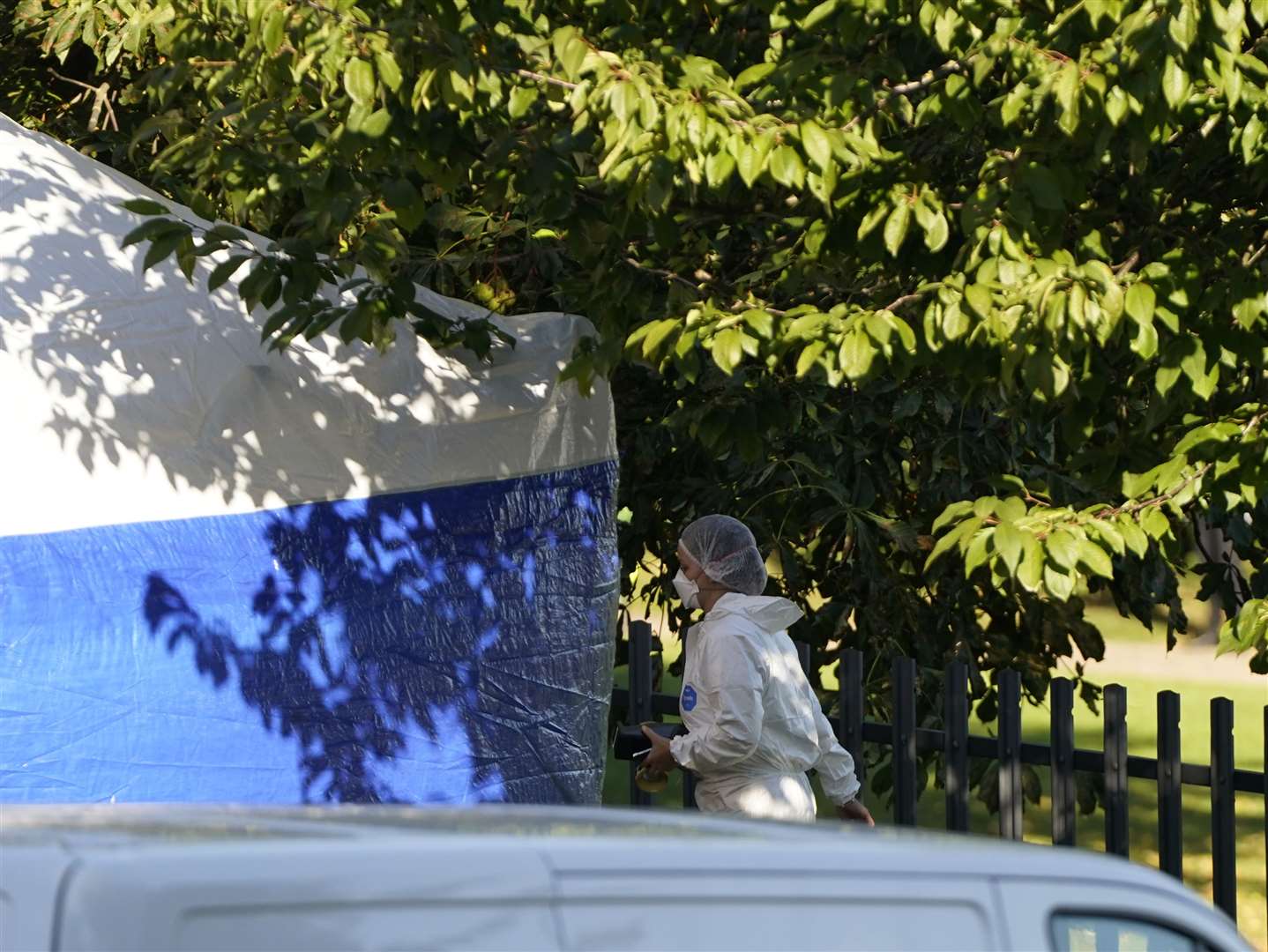 Forensic officers are continuing their inquiries (Danny Lawson/PA)