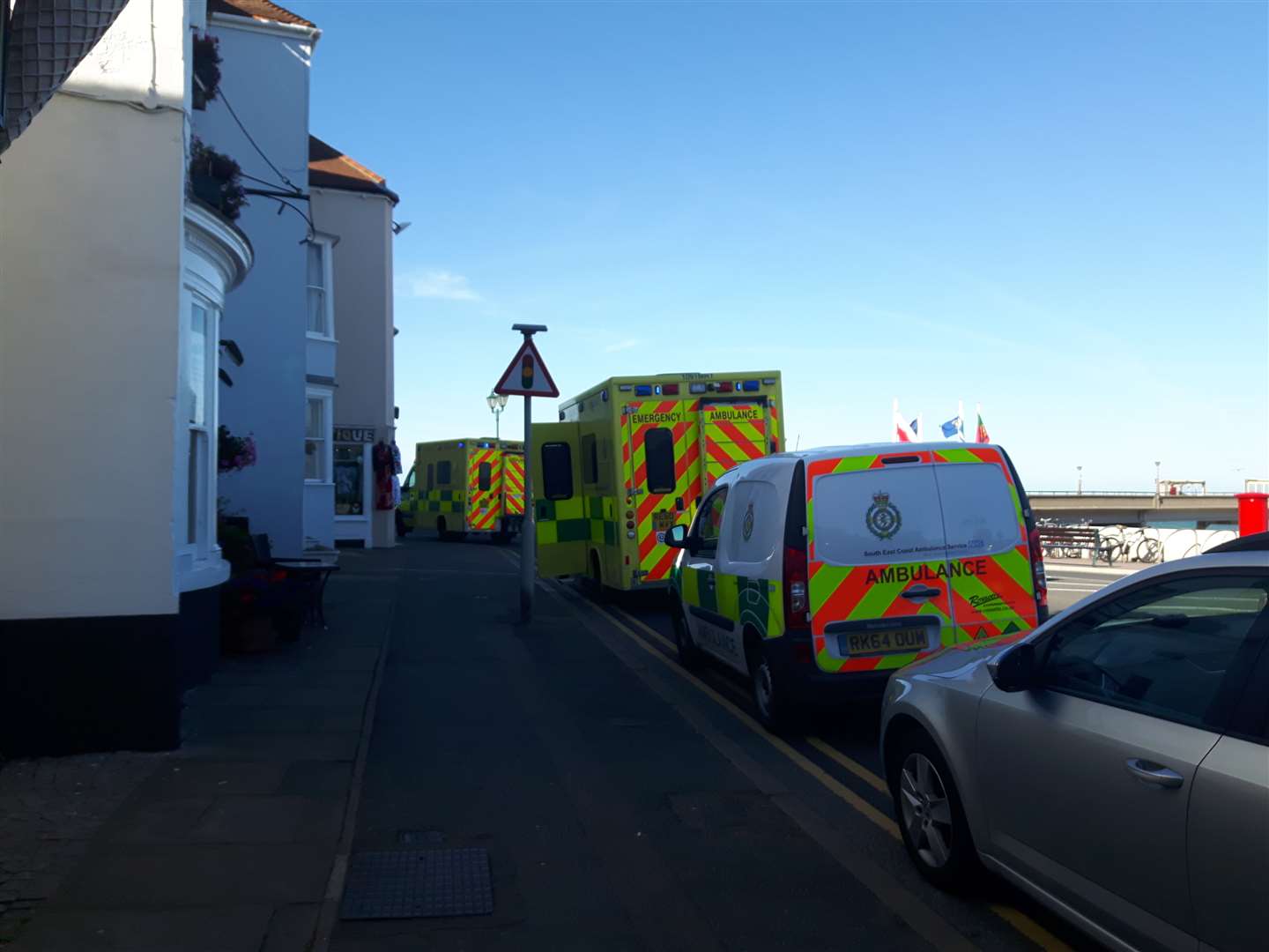 Ambulances on the scene