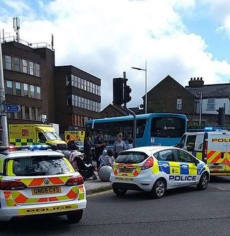 Emergency services descended on the scene. Photo: James Chespy