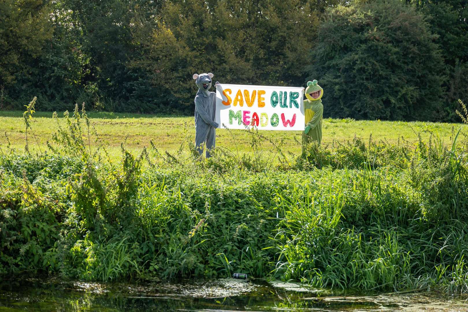 The Wind in the Willows-inspired protesters gathered at Hambrook Wincheap Meadows (16354926)