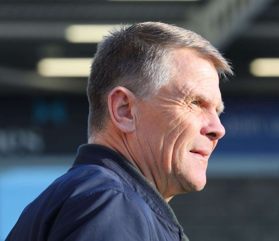 Dover boss Andy Hessenthaler at London Road Picture: Andy Jones