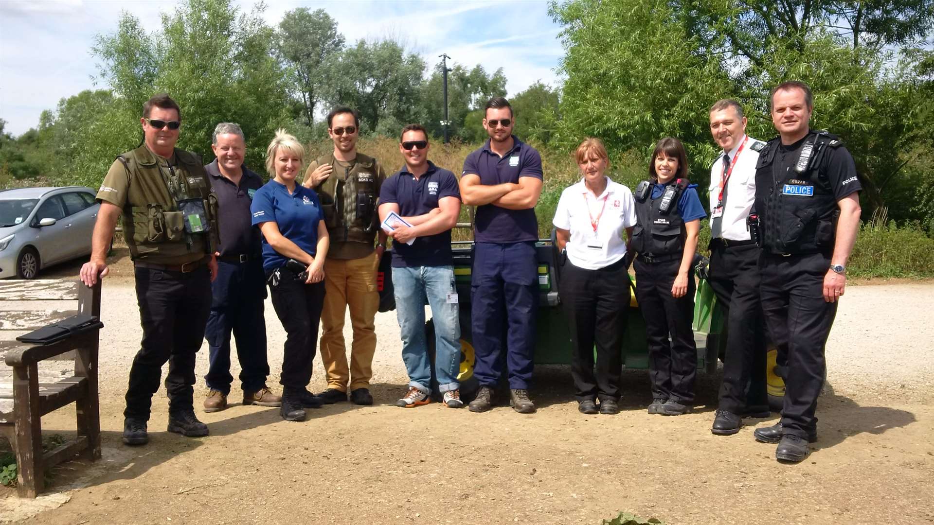 Operation Orkney saw a number of representatives meet at Leybourne Lakes to discuss dangers with members of the public