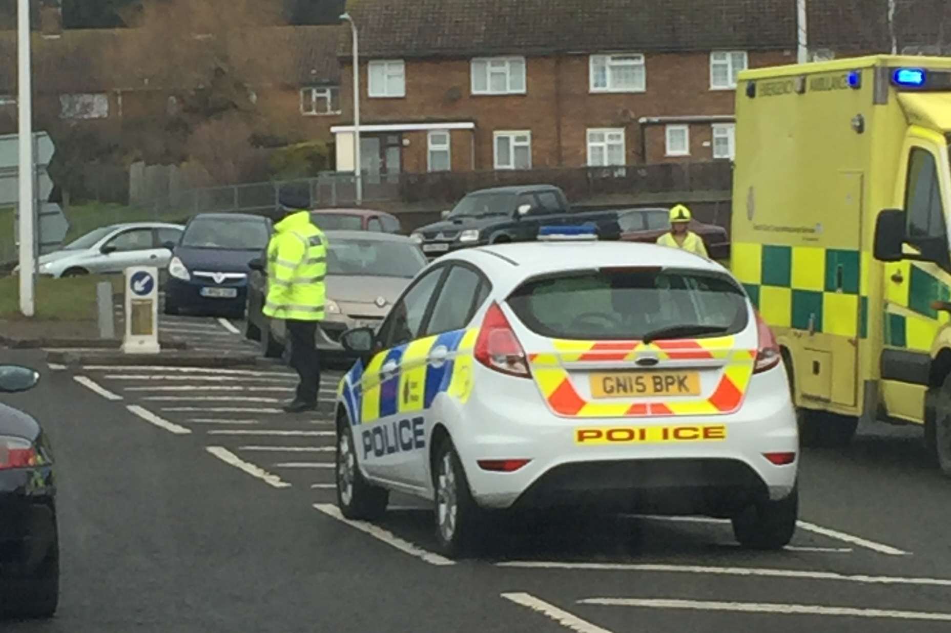 Police, firefighters and paramedics have been sent to the scene in Black Bull Road, Folkestone