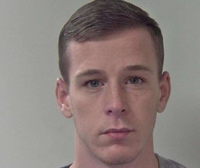 Kai Laing, from Ramsgate, has been jailed for a knife attack at Ashford International Station. Picture: British Transport Police