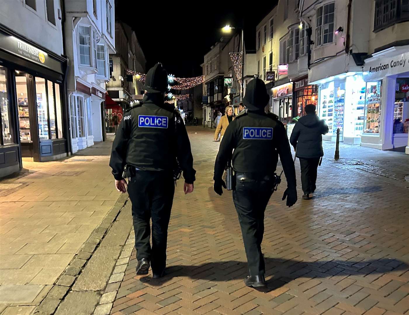 Specialist officers on patrol in Canterbury