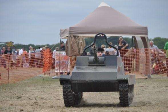 You can drive a mini tank this weekend
