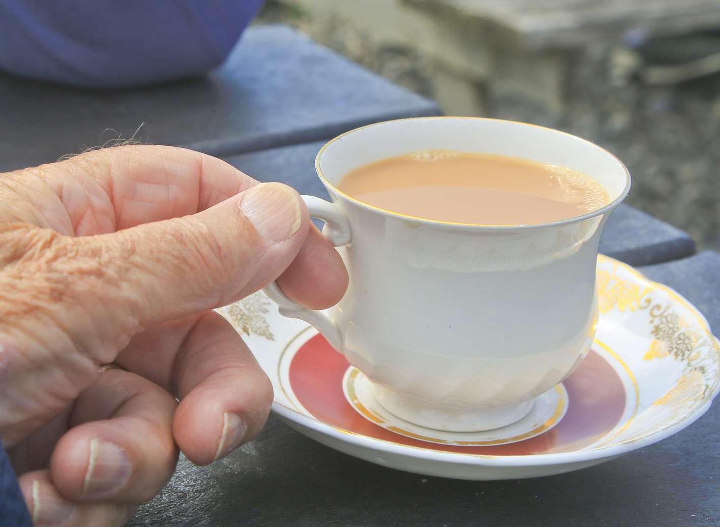 The pensioner threw the cup of tea. Library image.
