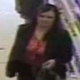A CCTV image of a woman police would like to identify. Picture: Kent Police