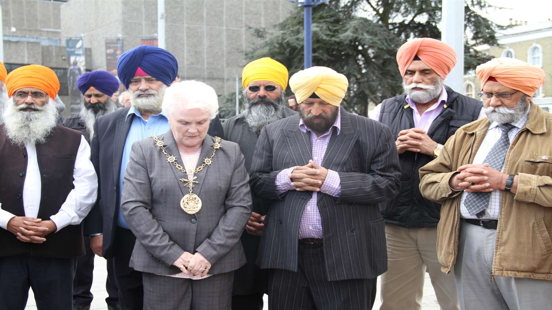 The opening ceremony included prayer. Picture: Gravesham Borough Council