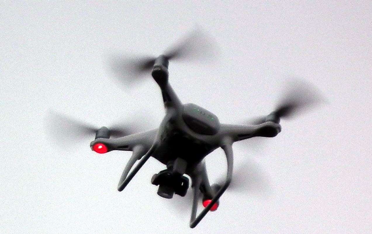 Drones sightings have risen sharply in the last few months in some parts of Kent with some residents believing they are link to thefts. Stock picture