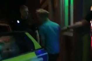 Footage shows Burrin's arrest