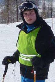Young entrepreneur Max Tappenden on a skiing holiday