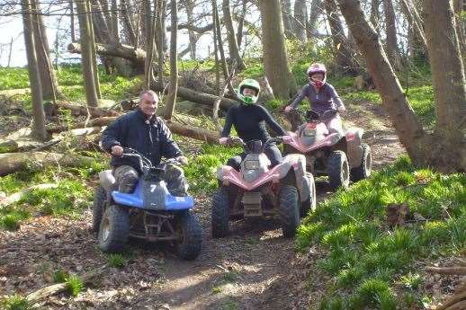 Jump on a quadbike at Outdoor Pursuits in Sittingbourne