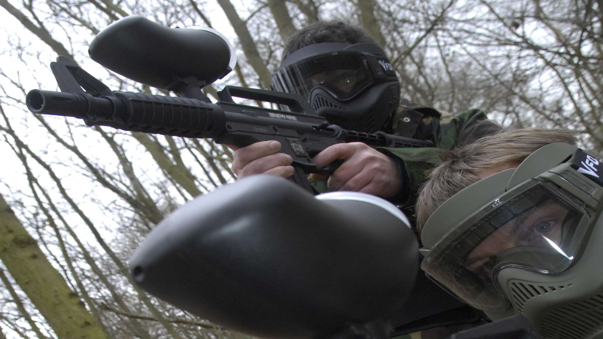 Airsoft is similar to paintballing