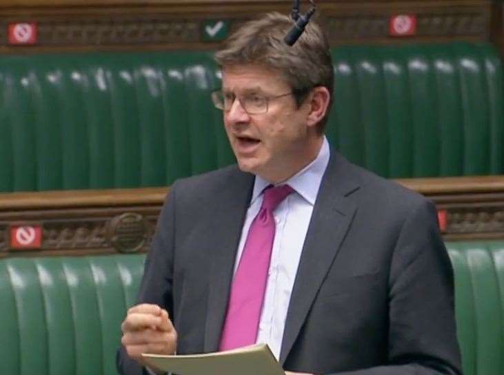 Greg Clark MP pressed Professor Whitty over the advice he was publicly giving and whether that conflicted with the government’s own advice. Picture: Parliamentlive.tv