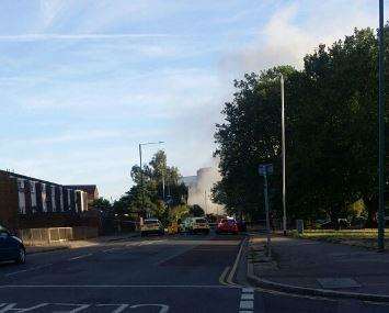 Pictures of the fire in Lowfield Street Credit: @Mathaeus__ (3400698)