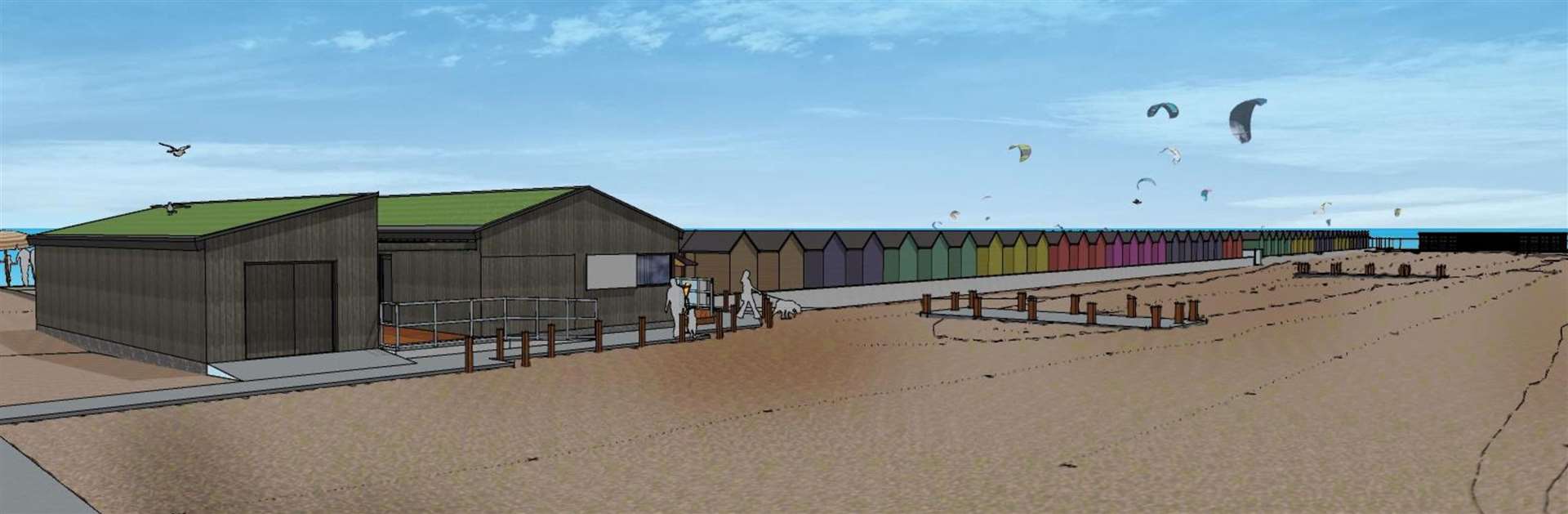 A visitor centre and facilities such as loos and showers are also planned. Picture: FHDC