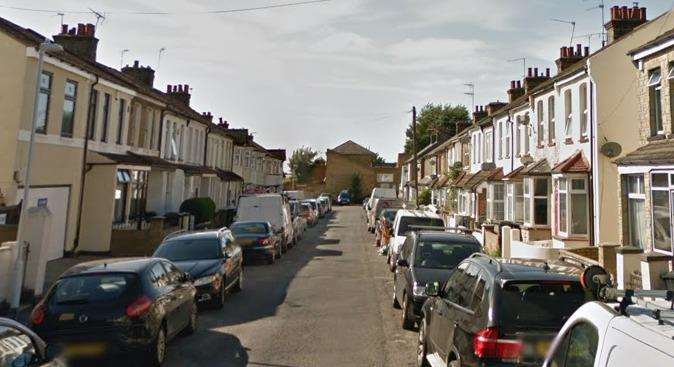 The incident happened in Napier Road Gravesend