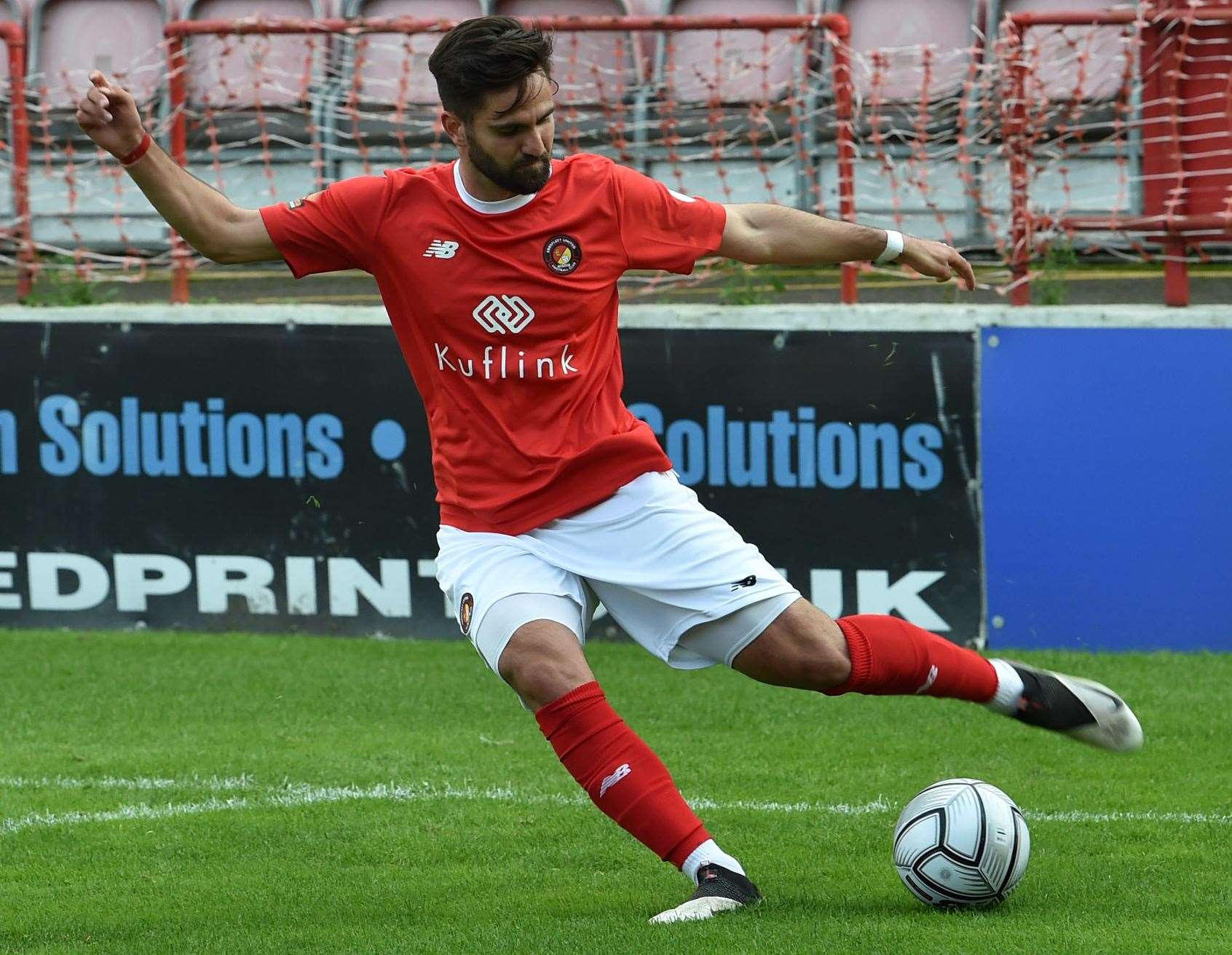 Sefa Kahraman is hoping to find a new club in Turkey after leaving Ebbsfleet. Picture: Keith Gillard
