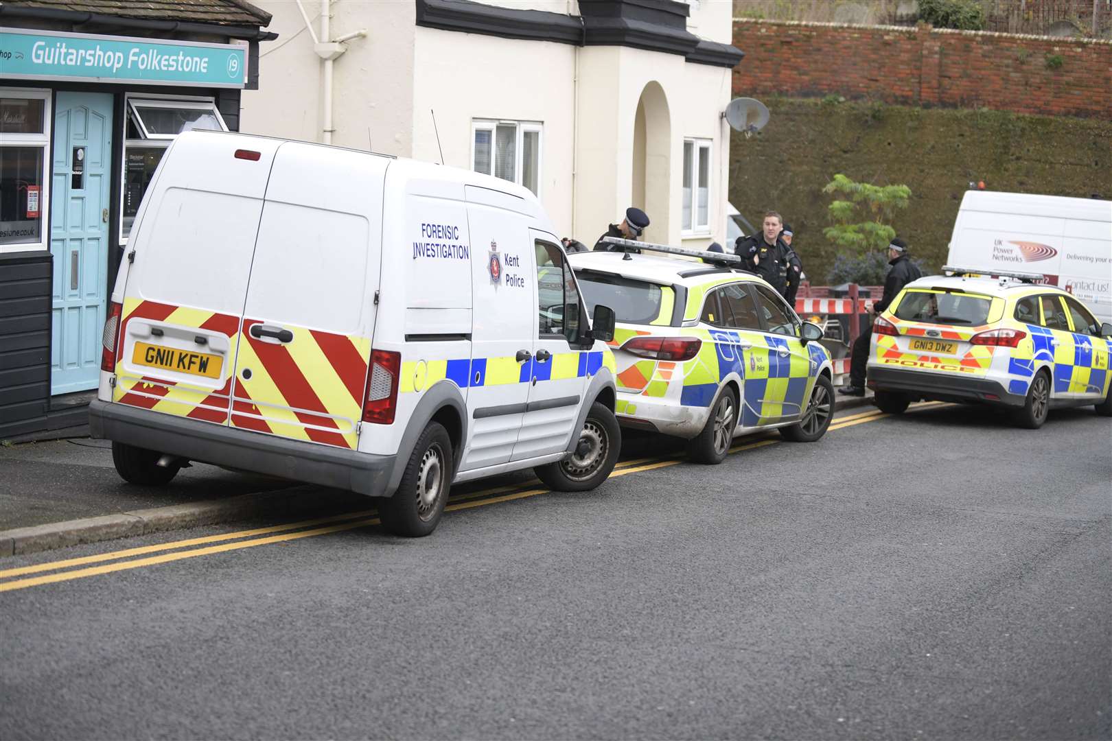 Scene of the police incident in the Bradstone Road/New Street area. Picture: Barry Goodwin