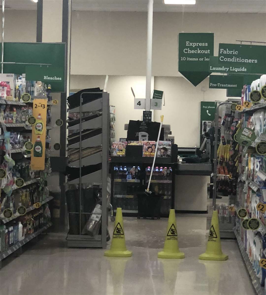 Morrison's roof leaked this morning, forcing it to close (2252497)