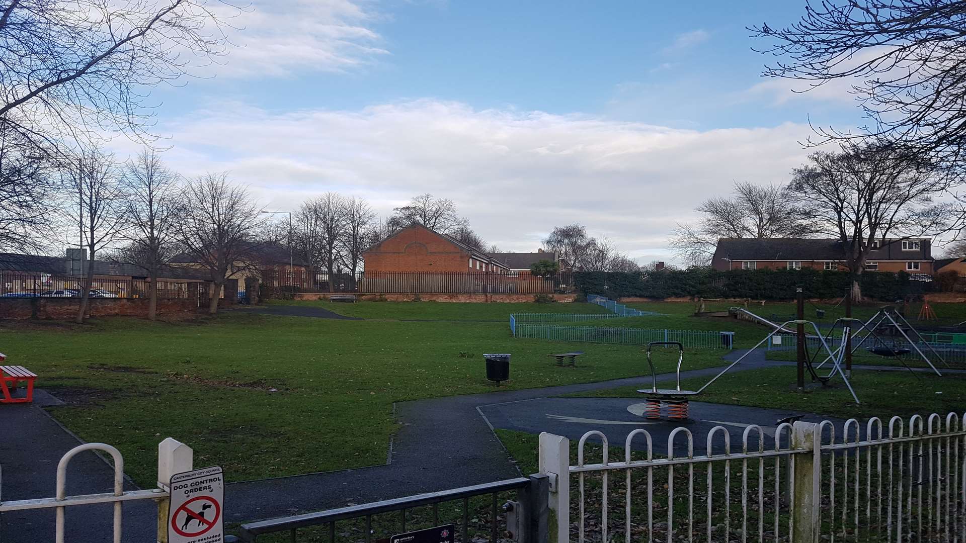 A man was reportedly subjected to a sex attack in a children’s play park