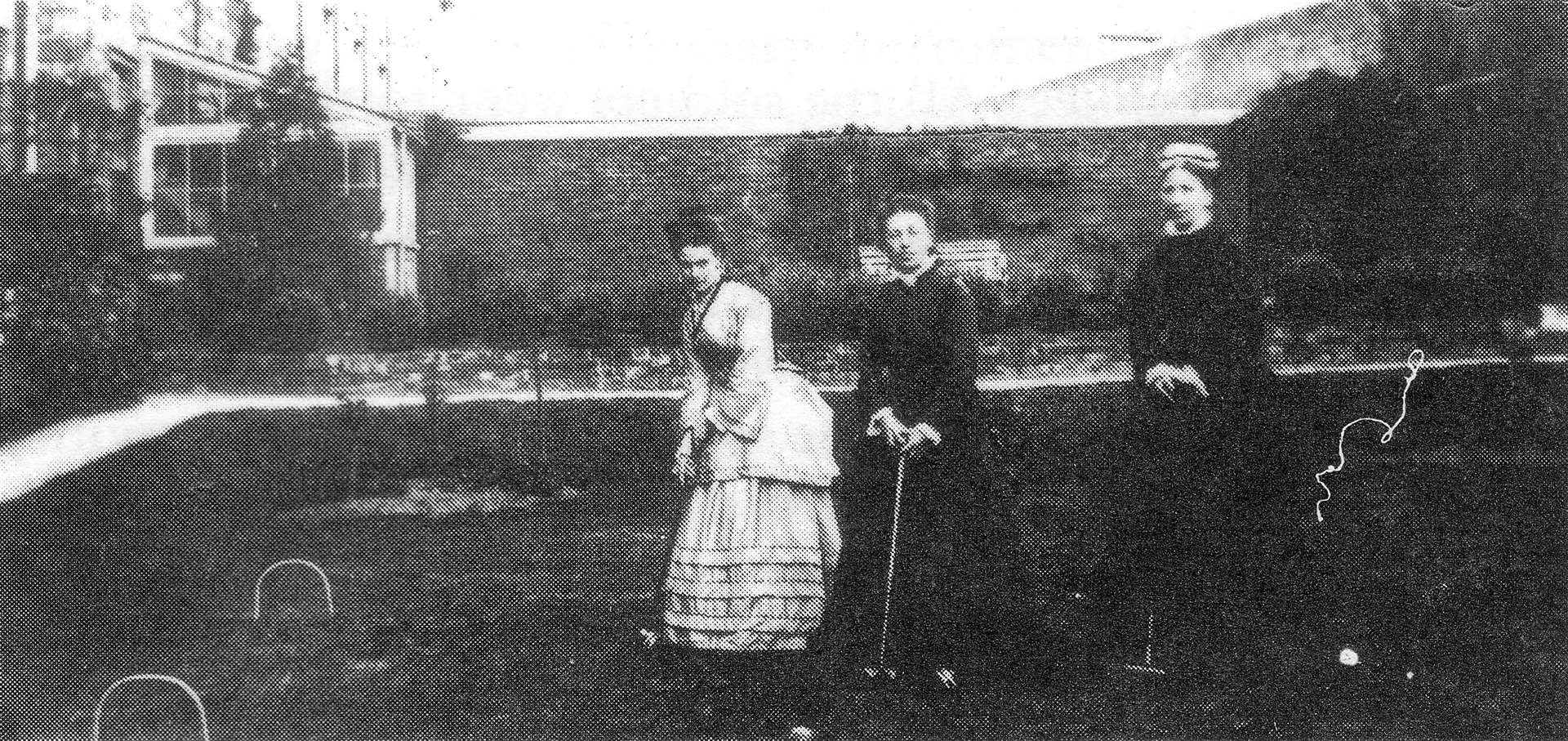 Female staff play croquet in the prison grounds in the 1880s. Picture: Dave Lambourne