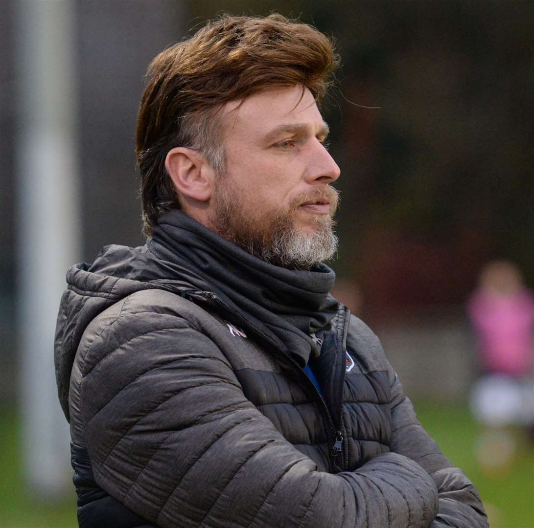 Faversham manager James Collins was impressed with his new signings' instant impact. Picture: Chris Davey