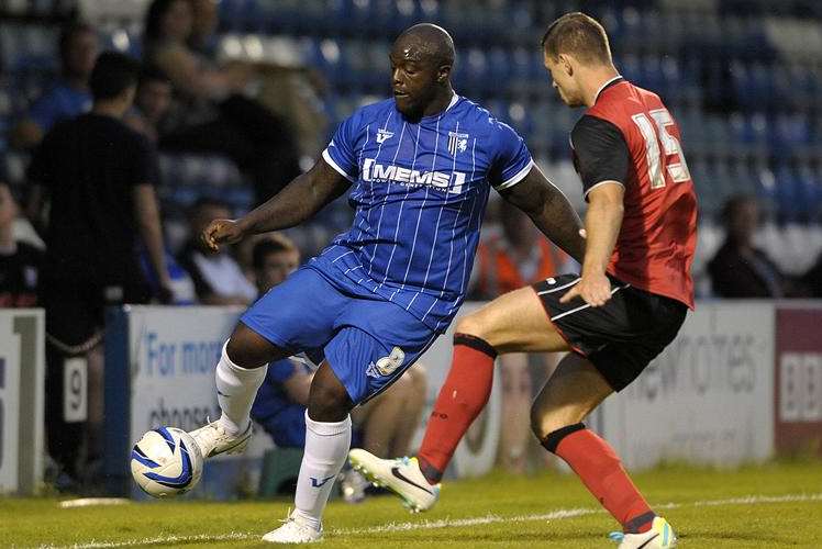 Bayo Akinfenwa has turned down a new deal with Gillingham. Picture: Barry Goodwin