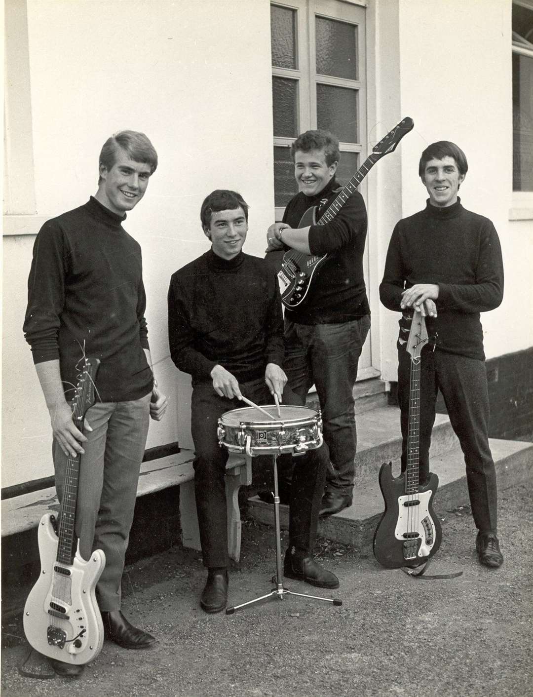 The original line-up for the Poor Boys Soul Band, from left, Dick Naylor, Bob Lamb, Mark Pentecost and Malcolm Bray.