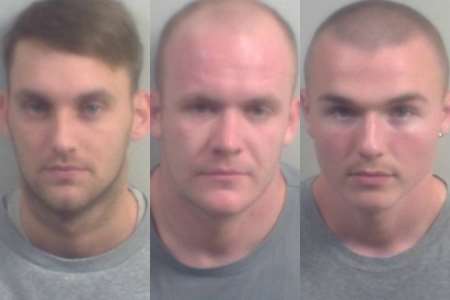 Armed robbers George Brockett, Michael McCluskey and Alfie Barker