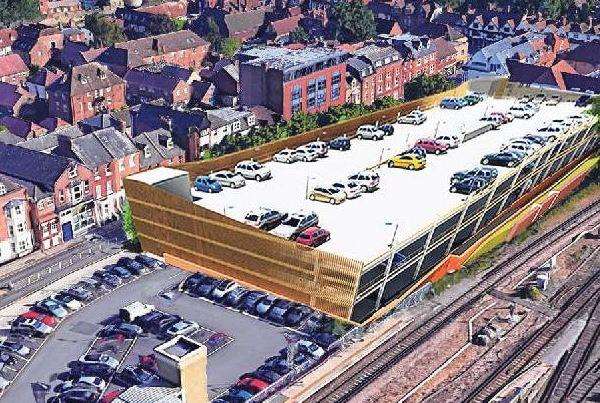 The proposed multi-story car park in Station Road West