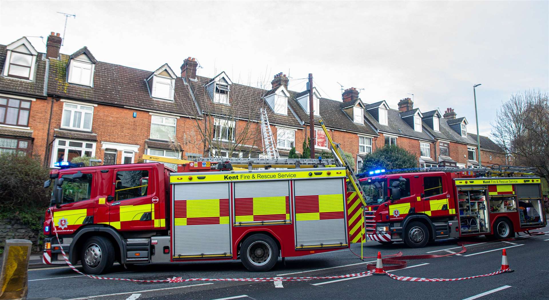Firefighters attended the incident at Loose Road, Maidstone