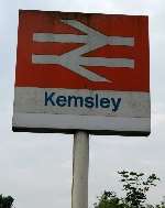The train stopped after leaving Kemsley station