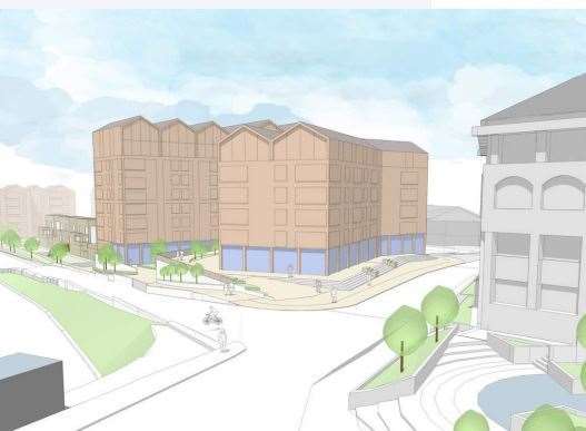 How the proposed sorting office redevelopment at Maidstone East would look