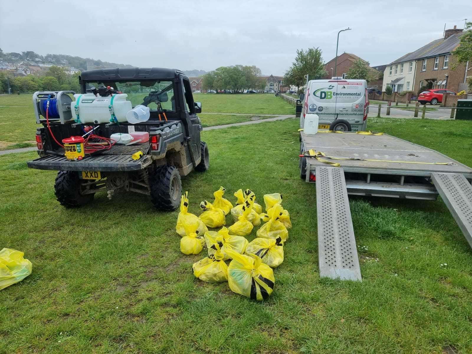 14 bags of human waste has been disposed of. Photo: DB Environmental