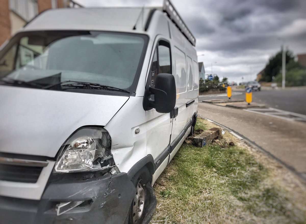 The van was abandoned. Picture: Kent Police RPU