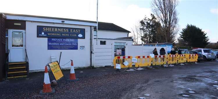 The Sheerness East Working Men's Club test centre in Halfway will remain open