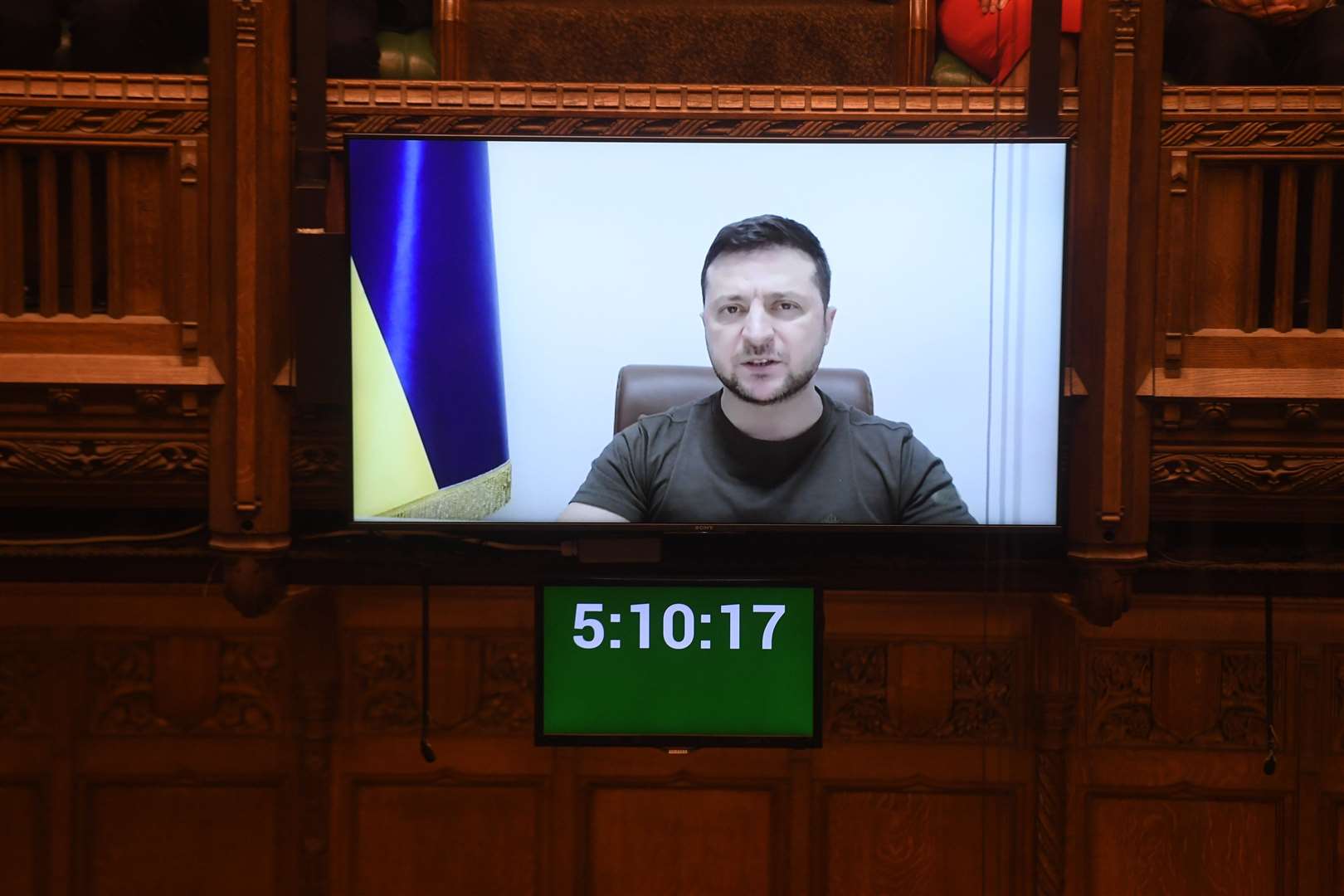 Ukraine President Volodymyr Zelensky address to MPs in House of Commons