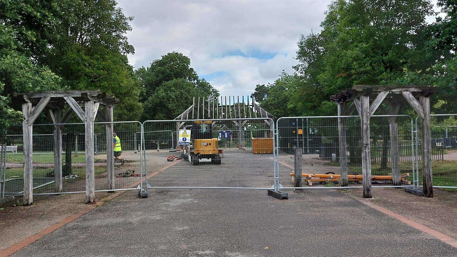 £400,00 upgrades to Central Park in Park Farm will be completed next month. Picture: Ashford Borough Council