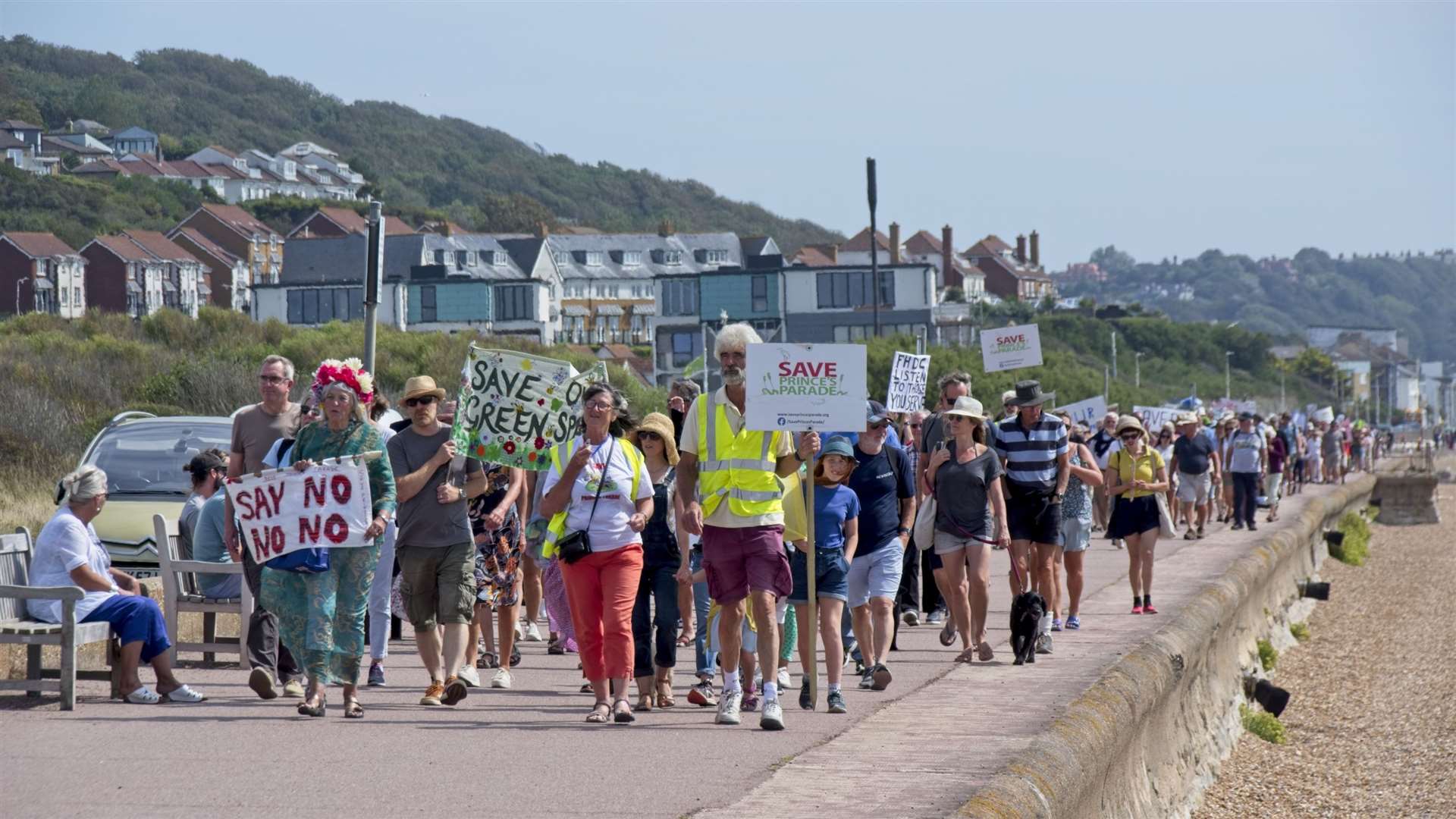 A previous protest at Princes Parade. Photo: James Willmott