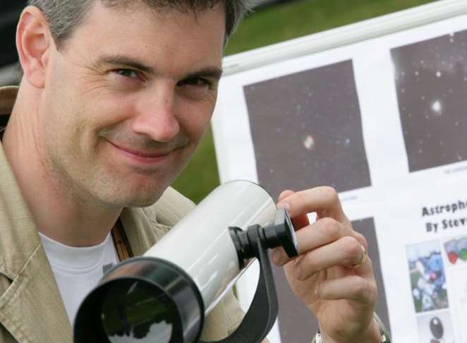 Ashford Astronomical Society chairman Drew Wagar