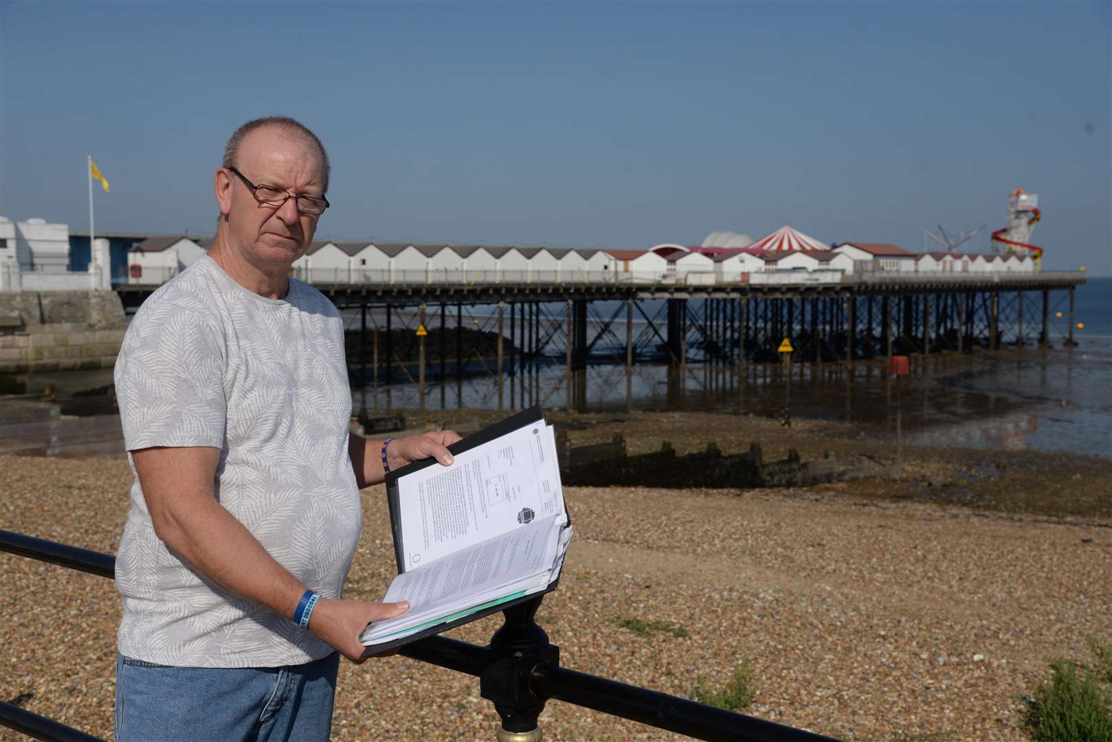 Andy Newell is criticising Herne Bay Pier Trust's plans to extend the pier