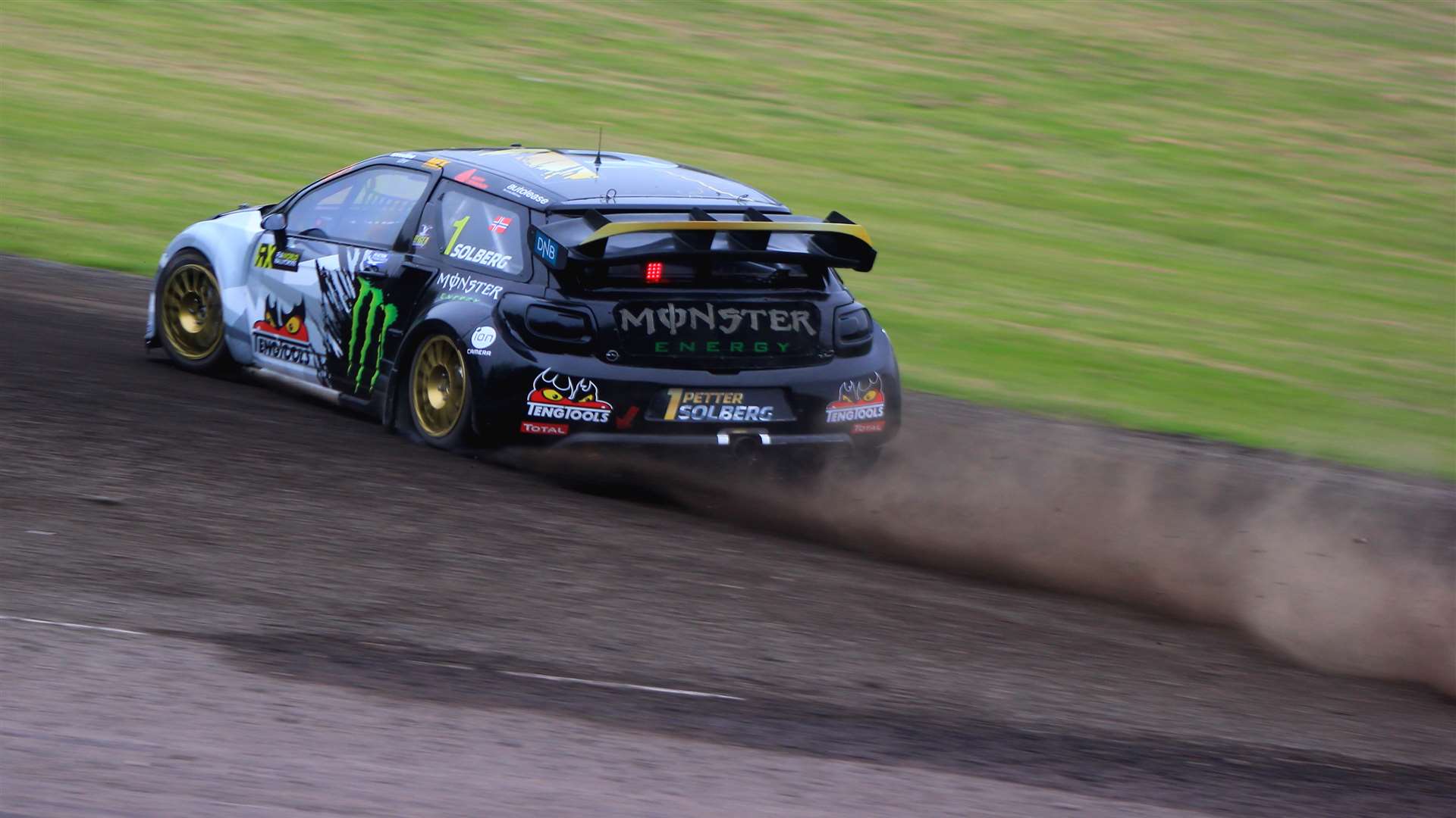 Petter Solberg is leading after day one. Picture: Joe Wright