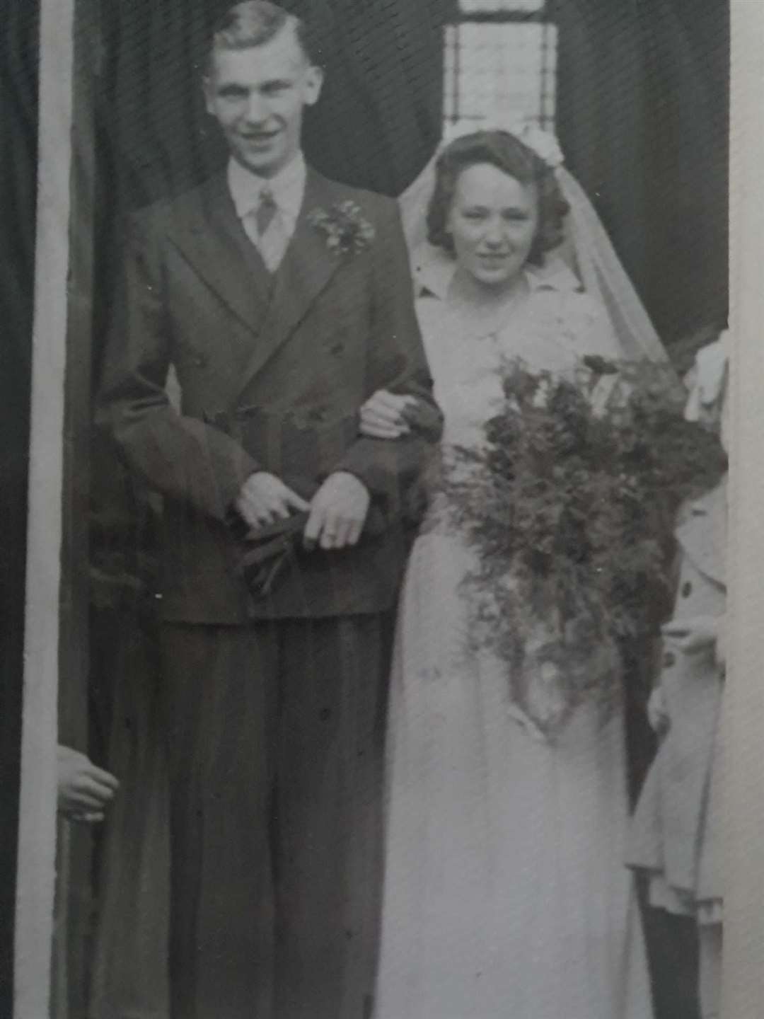 Doris married her husband Lesley in 1943