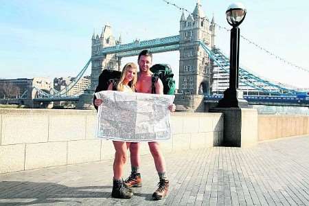 Mark Stephenson and Fiona Lincoln from Strood are hiking 220 miles for charity
