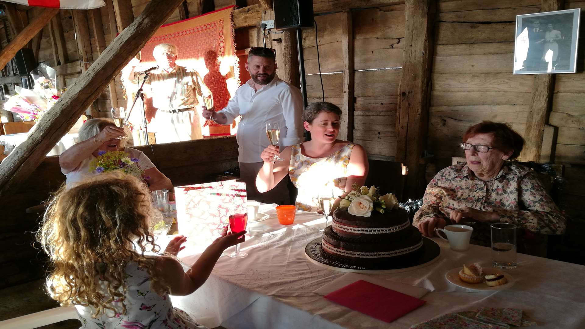Helena celebrating her 100th birthday